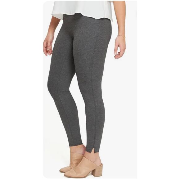 Spanx Ponte Ankle Leggings CoreSure Tech Gray M NWT High Rise Slim Fit - Picture 2 of 10